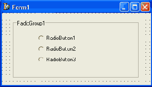 TRadioGroup группа зависимых переключателей